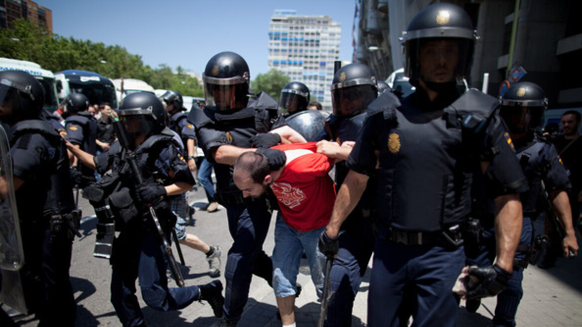 Ταραχές στη Μαδρίτη από τους ανθρακωρύχους